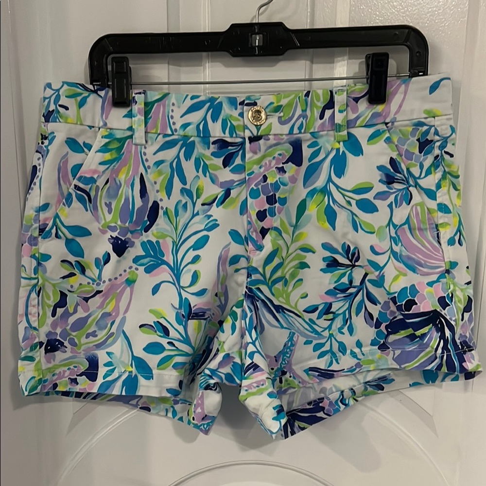 Lilly Pulitzer Callahan Resort White Shell Beach Shorts